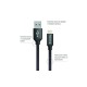 Дата кабель USB 2.0 AM to Lightning 1.0m black ColorWay (CW-CBUL004-BK)