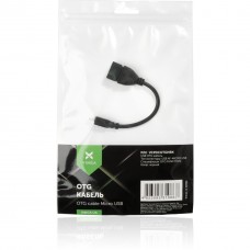 Дата кабель OTG USB 2.0 AF to Micro 5P Vinga (VCPDCOTGMBK) - Фото