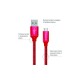 Дата кабель ColorWay Кабель Colorway USB - Type-C 2.1А 1м червоний (CW-CBUC003-RD)