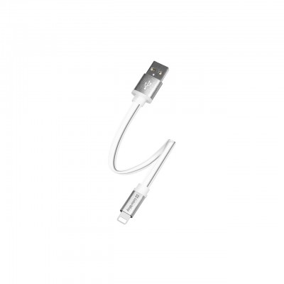 Дата кабель USB 2.0 AM to Lightning 0.25m white ColorWay (CW-CBUM-LM25W)