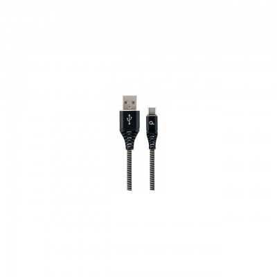 Дата кабель USB 2.0 AM to Type-C 2.0m Cablexpert (CC-USB2B-AMCM-2M-BW)