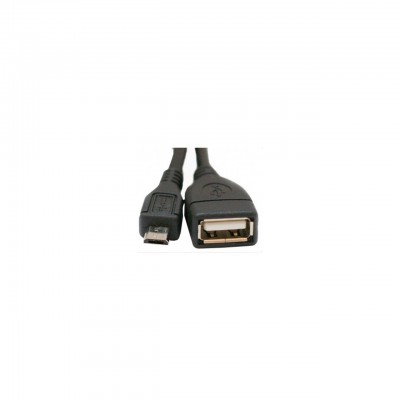 Дата кабель OTG USB 2.0 AF to Micro 5P 0.8m Atcom (16028)