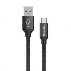 Дата кабель USB 2.0 AM to Type-C 2.0m black ColorWay (CW-CBUC008-BK) - Фото