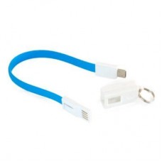 Дата кабель USB 2.0 AM to Type-C 0.18m blue EXTRADIGITAL (KBU1787) - Фото
