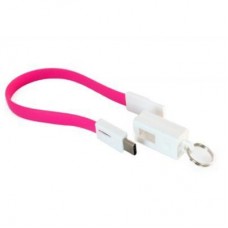 Дата кабель USB 2.0 AM to Type-C 0.18m pink Extradigital (KBU1788) - Фото