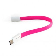 Дата кабель USB 2.0 AM to Type-C 0.18m pink Extradigital (KBU1788) - Фото