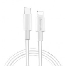 Дата кабель USB Type-C to Lightning 1.0m 3A white ColorWay (CW-CBPDCL032-WH) - Фото