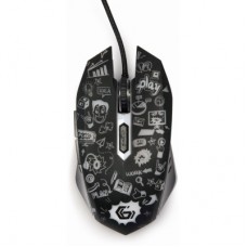 Мышка Gembird MUS-6B-GRAFIX-01 USB Black (MUS-6B-GRAFIX-01) - Фото