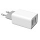 Зарядний пристрій ColorWay 2 USB AUTO ID 2.1 A (10 W) (CW-CHS015-WT)