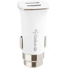 Зарядний пристрій Gelius Pro Apollo GP-CC01 2 USB 3.1 A + Cable iPhone X White (71433) - Фото