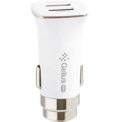 Зарядний пристрій Gelius Pro Apollo GP-CC01 2 USB 3.1 A + Cable MicroUSB White (71434)