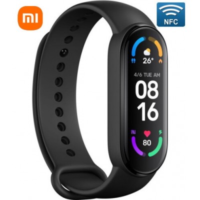 Xiaomi Mi Smart Band 6 NFC Black Оригинальный смарт браслет XMSH16HM BHR4954GL