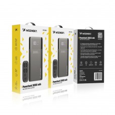 Оригінальний Wozinsky Power Bank 30000 mAh Li-Ion 4 x USB with LCD display 2A black WPB-001BK - Фото