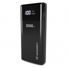 Оригінальний Wozinsky Power Bank 30000 mAh Li-Ion 4 x USB with LCD display 2A black WPB-001BK - Фото
