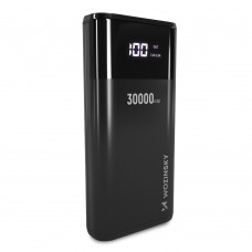 Оригінальний Wozinsky Power Bank 30000 mAh Li-Ion 4 x USB with LCD display 2A black WPB-001BK - Фото