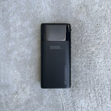 Оригінальний Wozinsky Power Bank 30000 mAh Li-Ion 4 x USB with LCD display 2A black WPB-001BK - Фото