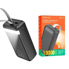 Оригінальний Borofone Power Bank BJ14B Freeway 30000 mAh Black LED ліхтарик 6974443386011 - Фото