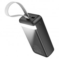 Оригінальний Borofone Power Bank BJ14B Freeway 30000 mAh Black LED ліхтарик 6974443386011 - Фото