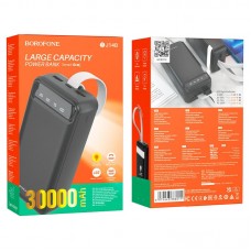 Оригінальний Borofone Power Bank BJ14B Freeway 30000 mAh Black LED ліхтарик 6974443386011 - Фото