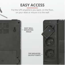 Джерело безперебійного живлення Trust Maxxon 800VA UPS (23326_TRUST) - Фото