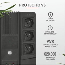 Джерело безперебійного живлення Trust Maxxon 800VA UPS (23326_TRUST) - Фото