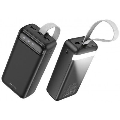 Оригінальний Borofone Power Bank BJ14B Freeway 30000 mAh Black LED ліхтарик 6974443386011