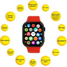 Смарт-годинник AURA X2 Pro 44 mm Red (SWAX244R) - Фото