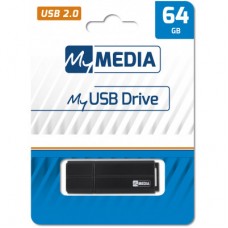 USB-флеш-накопичувач Verbatim 64 GB MyMedia Black USB 2.0 (69263) - Фото