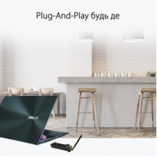 Мережева карта Wi-Fi ASUS USB-AX56 AX1800 USB 3.0 WPA3 MU-MIMO OFDMA (USB-AX56) - Фото