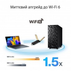 Мережева карта Wi-Fi ASUS USB-AX56 AX1800 USB 3.0 WPA3 MU-MIMO OFDMA (USB-AX56) - Фото