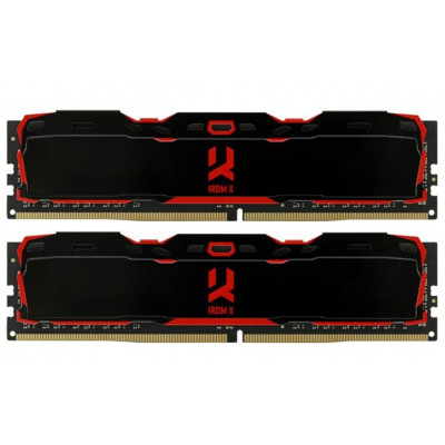 Модуль пам'яті для комп'ютера DDR4 16 GB (2X8GB) 3200 MHz IRDM X Black Goodram (IR-X3200D464L16SA/16GDC)
