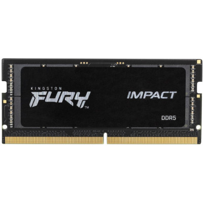 Модуль пам'яті для ноутбука SoDIMM DDR5 16 GB 4800 MHz FURY Impact Kingston Fury (ex.HyperX) (KF548S38IB-16)