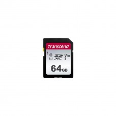 Карта памяти Transcend 64GB SDXC class 10 UHS-I U1 V10 (TS64GSDC300S)