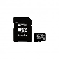 Картка пам'яті Silicon Power 32GB microSD Class 10 UHS-ISDR (SP032GBSTHBU1V10SP) - Фото