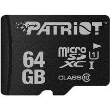 Карта памяти Patriot 64GB microSD class10 UHS-I (PSF64GMDC10)