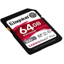 Картка пам'яті Kingston 64 GB class 10 UHS-II U3 Canvas React Plus (SDR2/64GB) - Фото