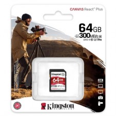 Картка пам'яті Kingston 64 GB class 10 UHS-II U3 Canvas React Plus (SDR2/64GB) - Фото