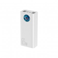 Оригінал Baseus Power Bank 30000 mAh Amblight Digital Display 65W 6A PPLG-A02 white BS-30KP365 для ноутбуків - Фото