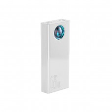Оригінал Baseus Power Bank 30000 mAh Amblight Digital Display 65W 6A PPLG-A02 white BS-30KP365 для ноутбуків - Фото