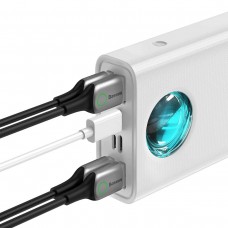 Оригінал Baseus Power Bank 30000 mAh Amblight Digital Display 65W 6A PPLG-A02 white BS-30KP365 для ноутбуків - Фото