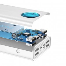 Оригінал Baseus Power Bank 30000 mAh Amblight Digital Display 65W 6A PPLG-A02 white BS-30KP365 для ноутбуків - Фото