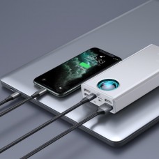 Оригінал Baseus Power Bank 30000 mAh Amblight Digital Display 65W 6A PPLG-A02 white BS-30KP365 для ноутбуків - Фото