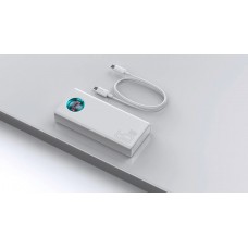 Оригінал Baseus Power Bank 30000 mAh Amblight Digital Display 65W 6A PPLG-A02 white BS-30KP365 для ноутбуків - Фото