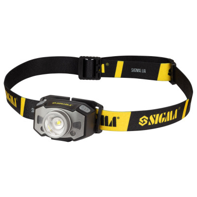 Ліхтар Sigma LED 300 Лм 1200 мА·год із сенсором і фокусуванням (5390251)