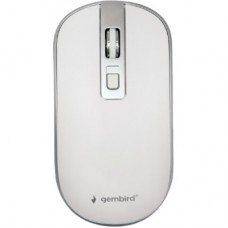 Мышка Gembird MUSW-4B-06-WS Wireless White-Silver (MUSW-4B-06-WS) - Фото