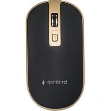 Мышка Gembird MUSW-4B-06-BG Wireless Black-Gold (MUSW-4B-06-BG) - Фото