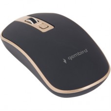 Мышка Gembird MUSW-4B-06-BG Wireless Black-Gold (MUSW-4B-06-BG) - Фото