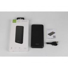Оригінал Golf Power Bank 10000 mAh P200 Black 964067 (6959072724380) 10W 2.1A fast charging 2xUSB - Фото