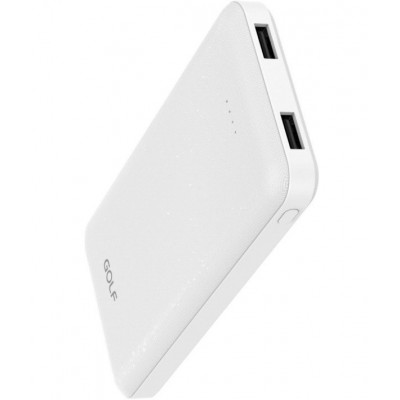 Оригінал Golf Power Bank 10000mAh P200 White 964068 (6959072724397) 10W 2.1A fast charging 2xUSB
