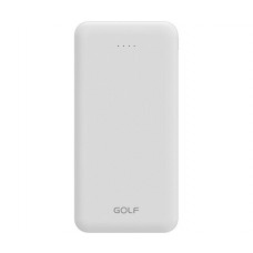Оригінал Golf Power Bank 10000mAh P200 White 964068 (6959072724397) 10W 2.1A fast charging 2xUSB - Фото